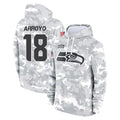 Parkc S.Seahawks #18 Elijah Arroyo Player Arctic Camo Limited Salute to Service Pullover Hoodies Game Stitched Jerseys