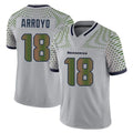 Parkc S.Seahawks #18 Elijah Arroyo Player Grey Limited 2025 Rivalries Collection Home Game Stitched Jerseys