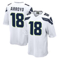 Parkc S.Seahawks #18 Elijah Arroyo Player White Home Game Stitched Jerseys