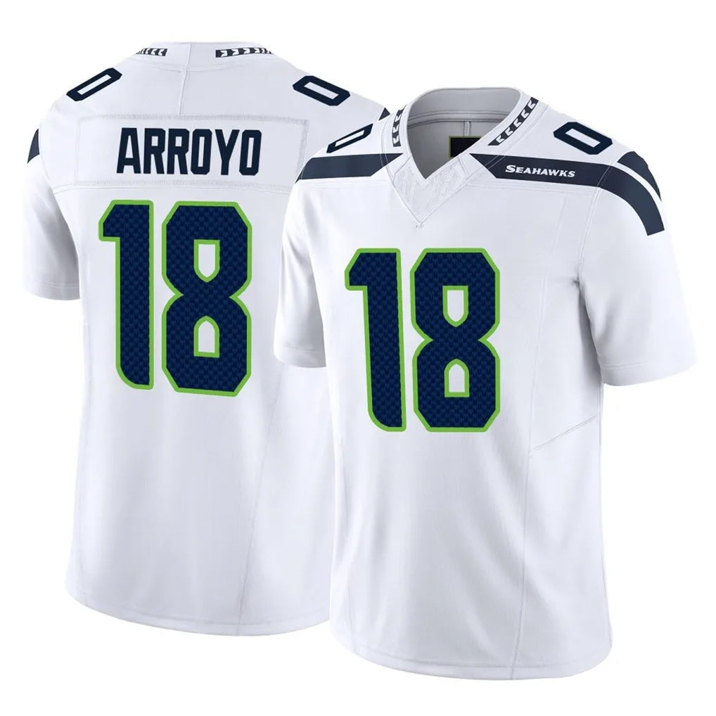 Parkc S.Seahawks #18 Elijah Arroyo Player White Limited Vapor F.U.S.E. Home Game Stitched Jerseys
