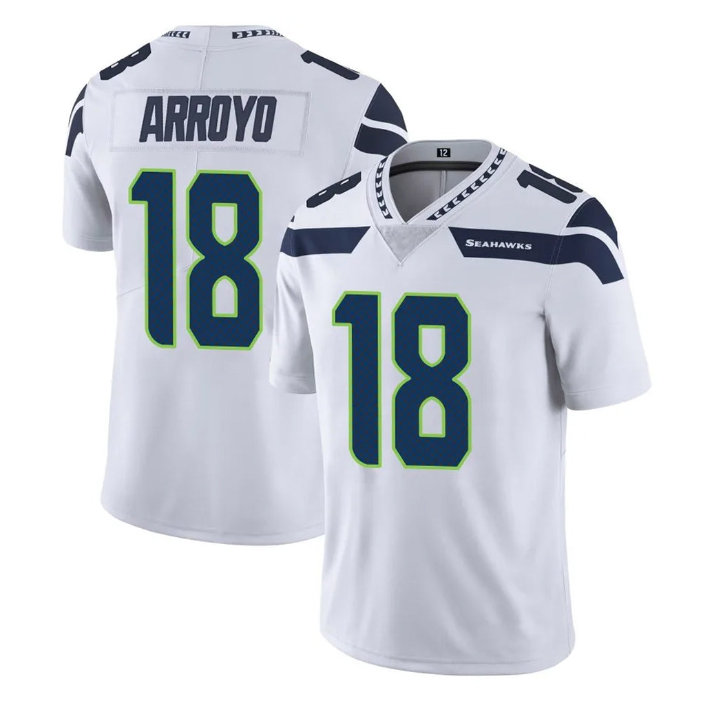Parkc S.Seahawks #18 Elijah Arroyo Player White Limited Vapor Untouchable Home Game Stitched Jerseys
