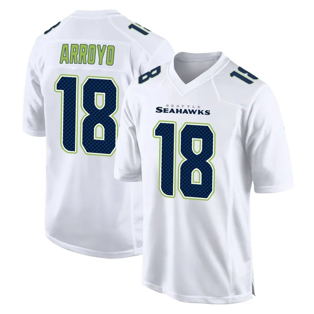 Parkc S.Seahawks #18 Elijah Arroyo Player White Tundra Fashion Home Game Stitched Jerseys