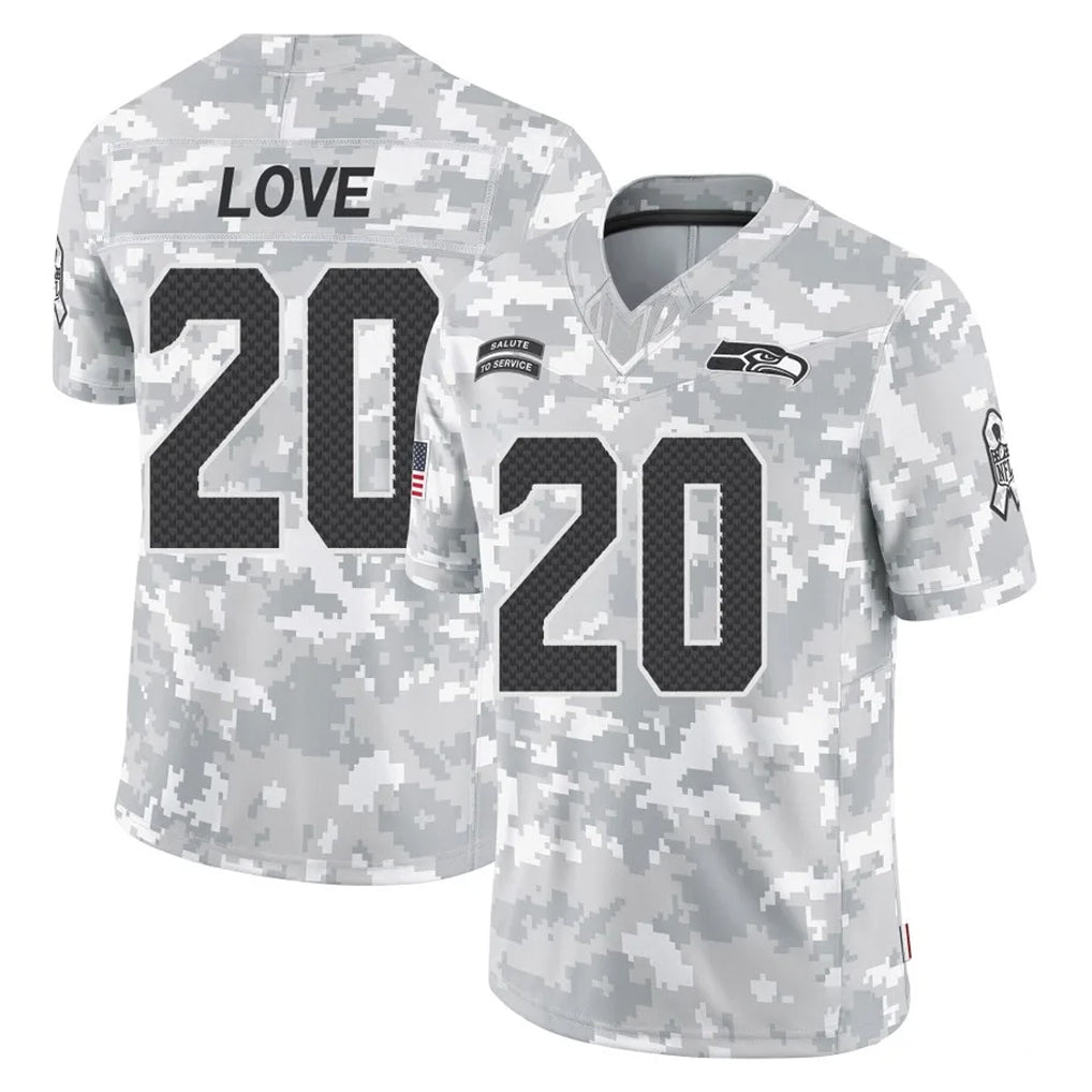 Parkc S.Seahawks #20 Julian Love Player Arctic Camo Limited Salute To Service Home Game Stitched Jerseys