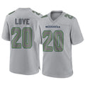 Parkc S.Seahawks #20 Julian Love Player Gray Atmosphere Fashion Home Game Stitched Jerseys