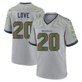 Parkc S.Seahawks #20 Julian Love Player Grey 2025 Rivalries Collection Home Game Stitched Jerseys