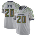 Parkc S.Seahawks #20 Julian Love Player Grey Limited 2025 Rivalries Collection Home Game Stitched Jerseys