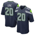 Parkc S.Seahawks #20 Julian Love Player Navy Home Game Stitched Jerseys