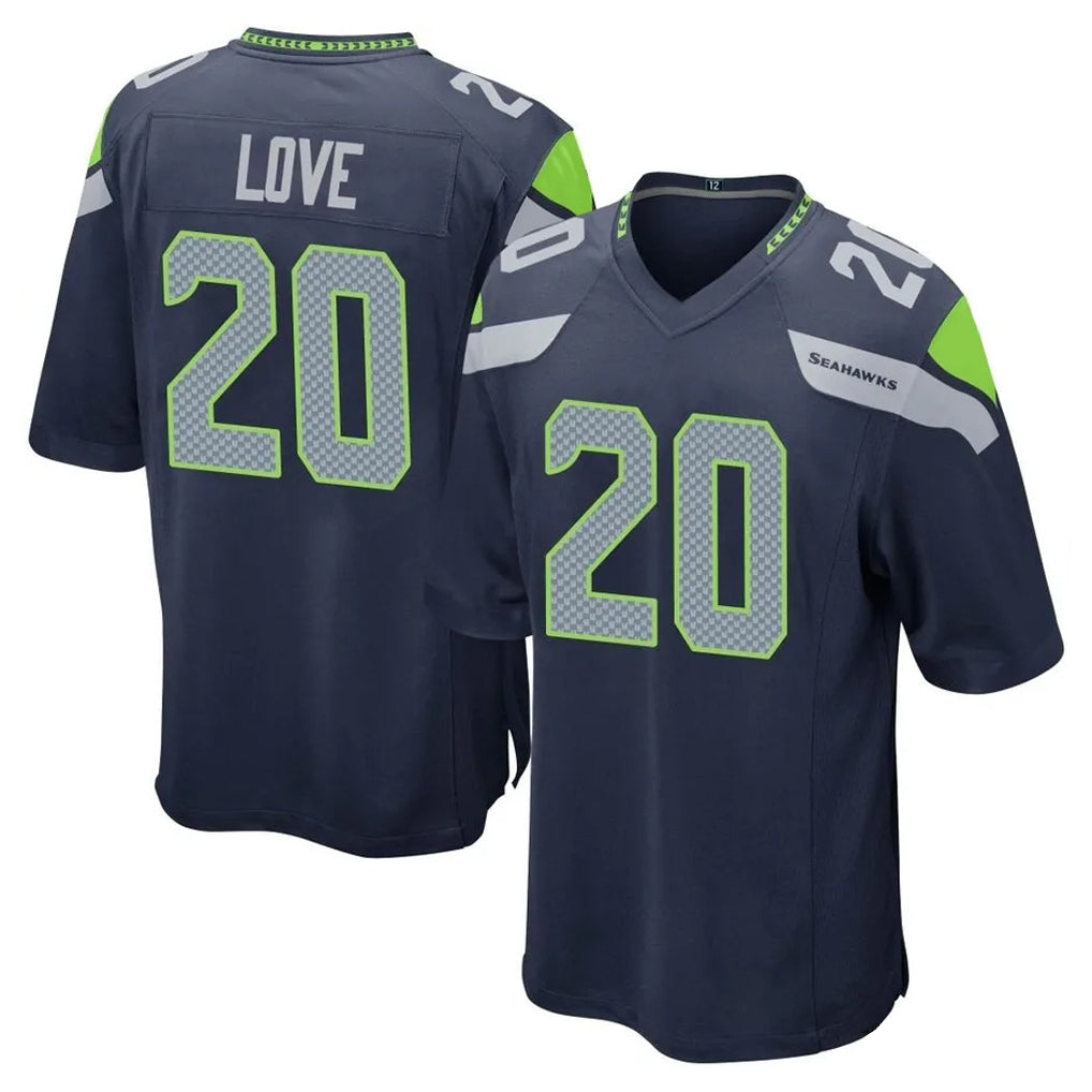 Parkc S.Seahawks #20 Julian Love Player Navy Home Game Stitched Jerseys