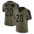 Parkc S.Seahawks #20 Julian Love Player Olive Salute To Service Limited Game Stitched Jerseys