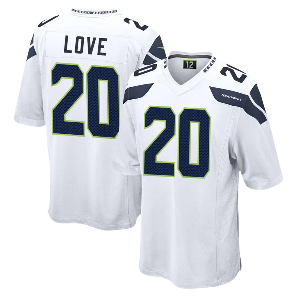 Parkc S.Seahawks #20 Julian Love Player White Home Game Stitched Jerseys