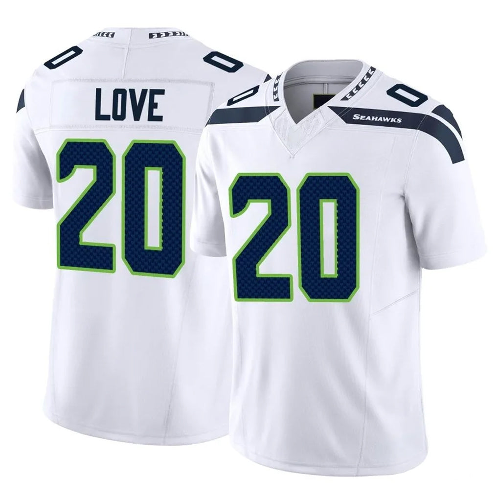 Parkc S.Seahawks #20 Julian Love Player White Limited Vapor F.U.S.E. Home Game Stitched Jerseys
