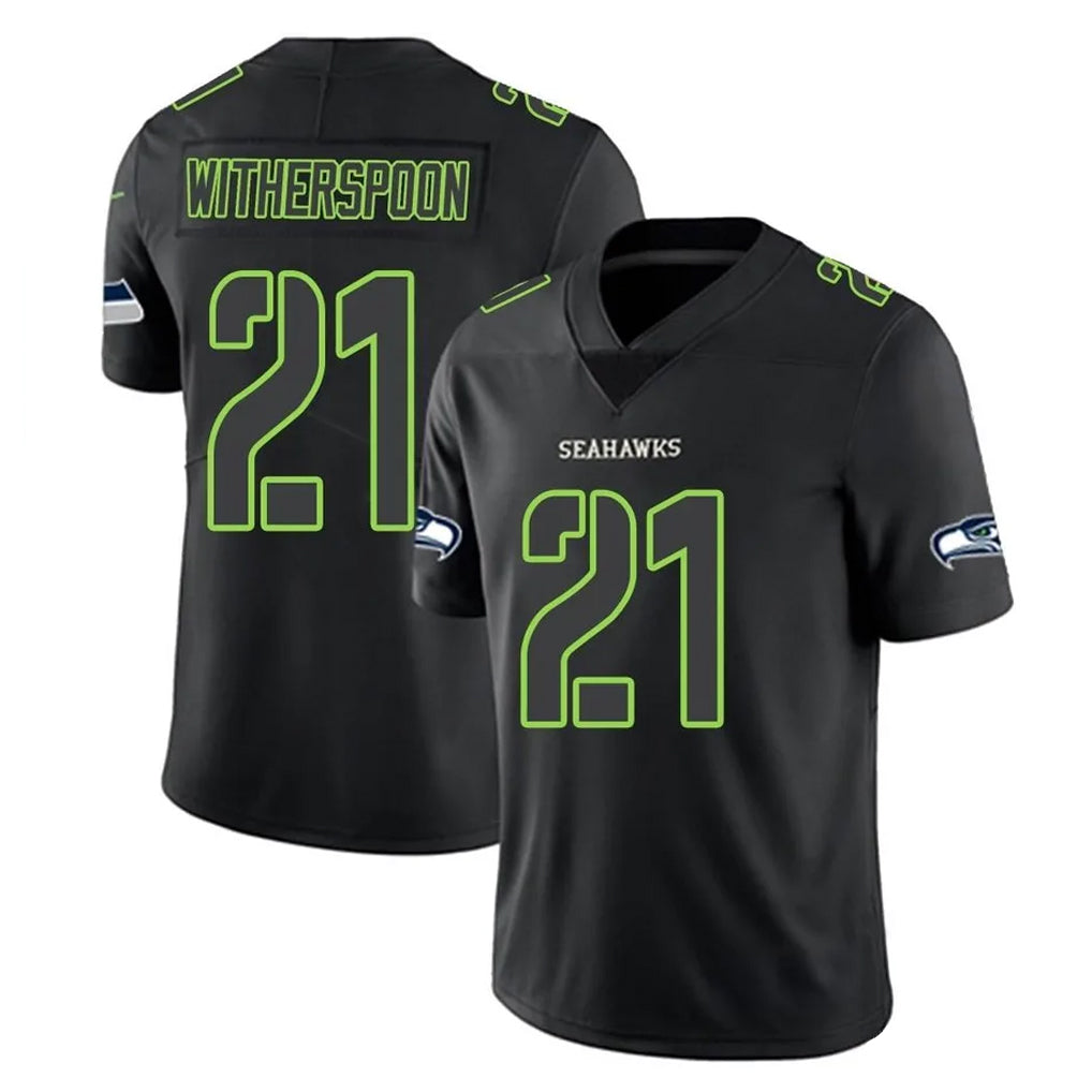 Parkc S.Seahawks #21 Devon Witherspoon Player Black Impact Limited Home Game Stitched Jerseys