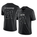 Parkc S.Seahawks #21 Devon Witherspoon Player Black Limited Reflective Home Game Stitched Jerseys