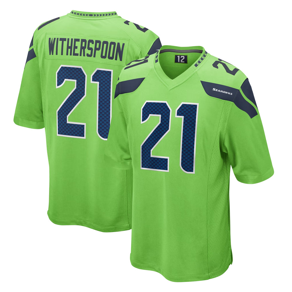 Parkc S.Seahawks #21 Devon Witherspoon Player Green Home Game Stitched Jerseys