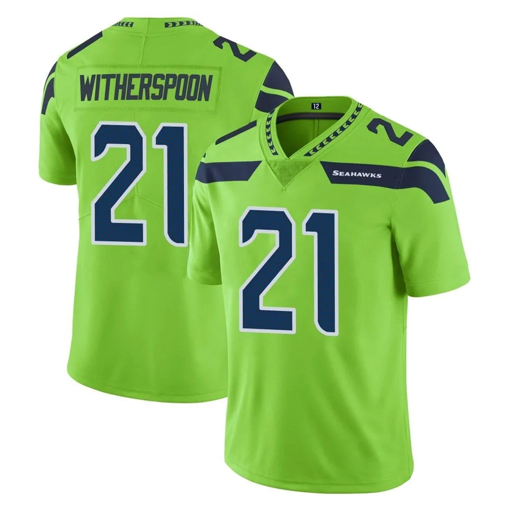 Parkc S.Seahawks #21 Devon Witherspoon Player Green Limited Color Rush Home Game Stitched Jerseys