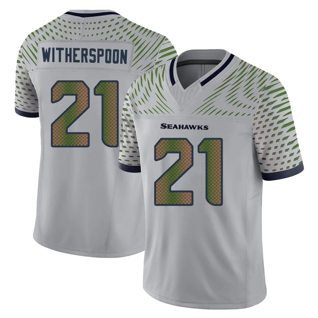 Parkc S.Seahawks #21 Devon Witherspoon Player Grey Limited 2025 Rivalries Collection Home Game Stitched Jerseys