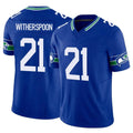 Parkc S.Seahawks #21 Devon Witherspoon Player Royal Limited Throwback Vapor F.U.S.E. Home Game Stitched Jerseys