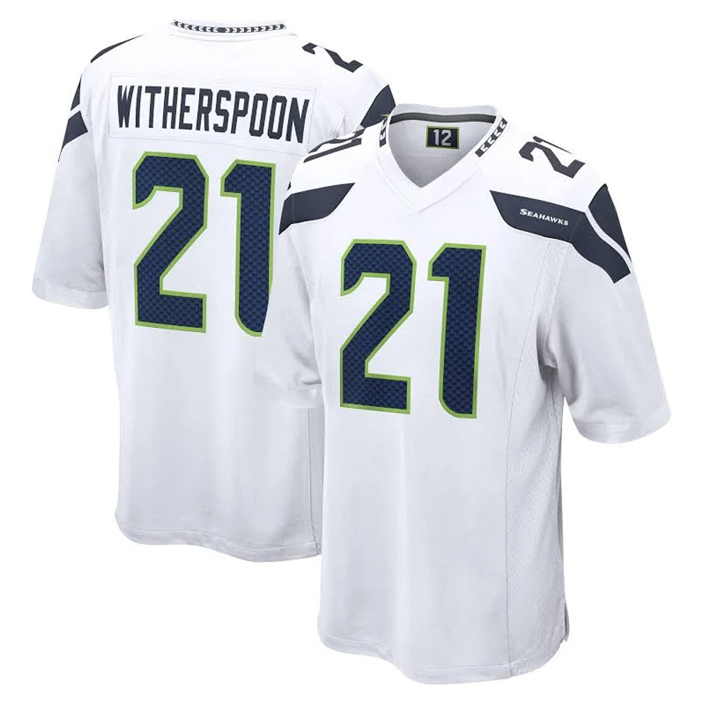 Parkc S.Seahawks #21 Devon Witherspoon Player White Home Game Stitched Jerseys