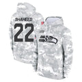 Parkc S.Seahawks #22 Rashid Shaheed Player Arctic Camo Limited Salute to Service Pullover Hoodies Game Stitched Jerseys