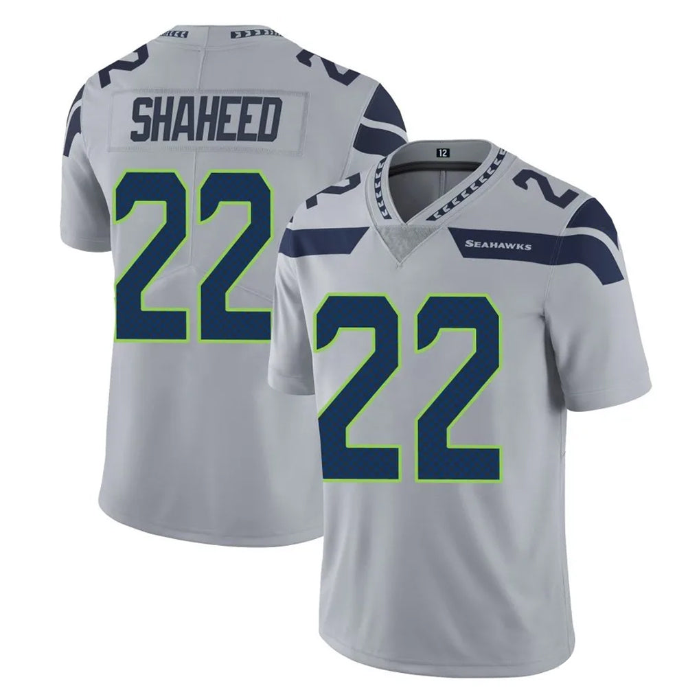 Parkc S.Seahawks #22 Rashid Shaheed Player Gray Limited Vapor Untouchable Home Game Stitched Jerseys