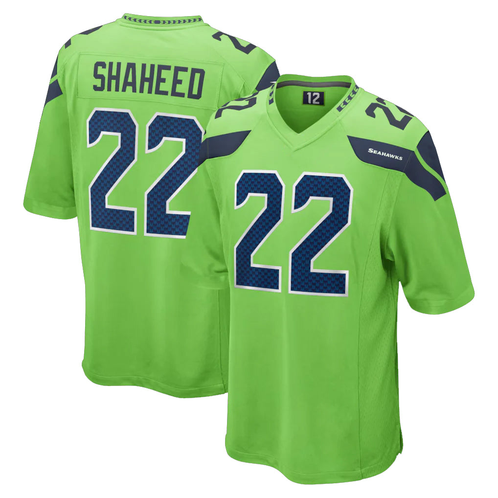 Parkc S.Seahawks #22 Rashid Shaheed Player Green Home Game Stitched Jerseys