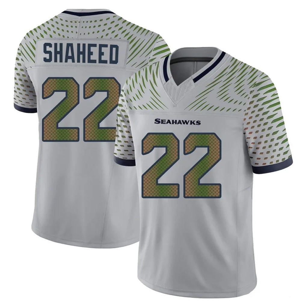 Parkc S.Seahawks #22 Rashid Shaheed Player Grey Limited 2025 Rivalries Collection Home Game Stitched Jerseys