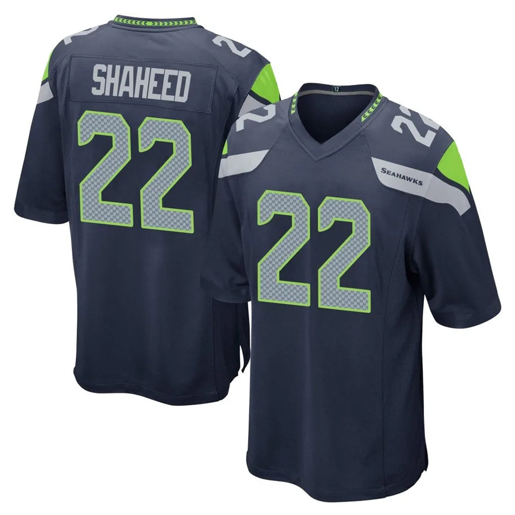 Parkc S.Seahawks #22 Rashid Shaheed Player Navy Home Game Stitched Jerseys