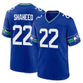 Parkc S.Seahawks #22 Rashid Shaheed Player Royal Throwback Home Game Stitched Jerseys