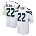 Parkc S.Seahawks #22 Rashid Shaheed Player White Home Game Stitched Jerseys