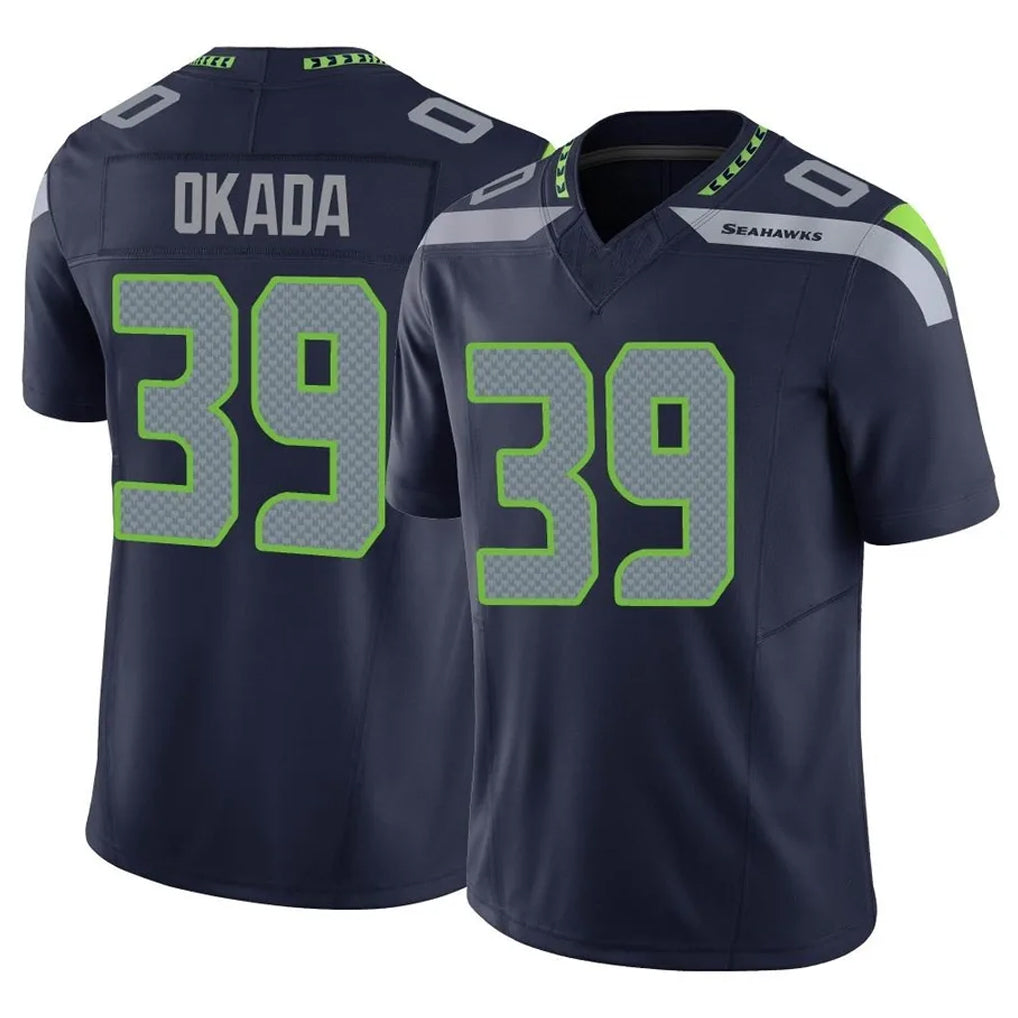 Parkc S.Seahawks #39 Ty Okada Player Navy Limited Vapor F.U.S.E. Home Game Stitched Jerseys