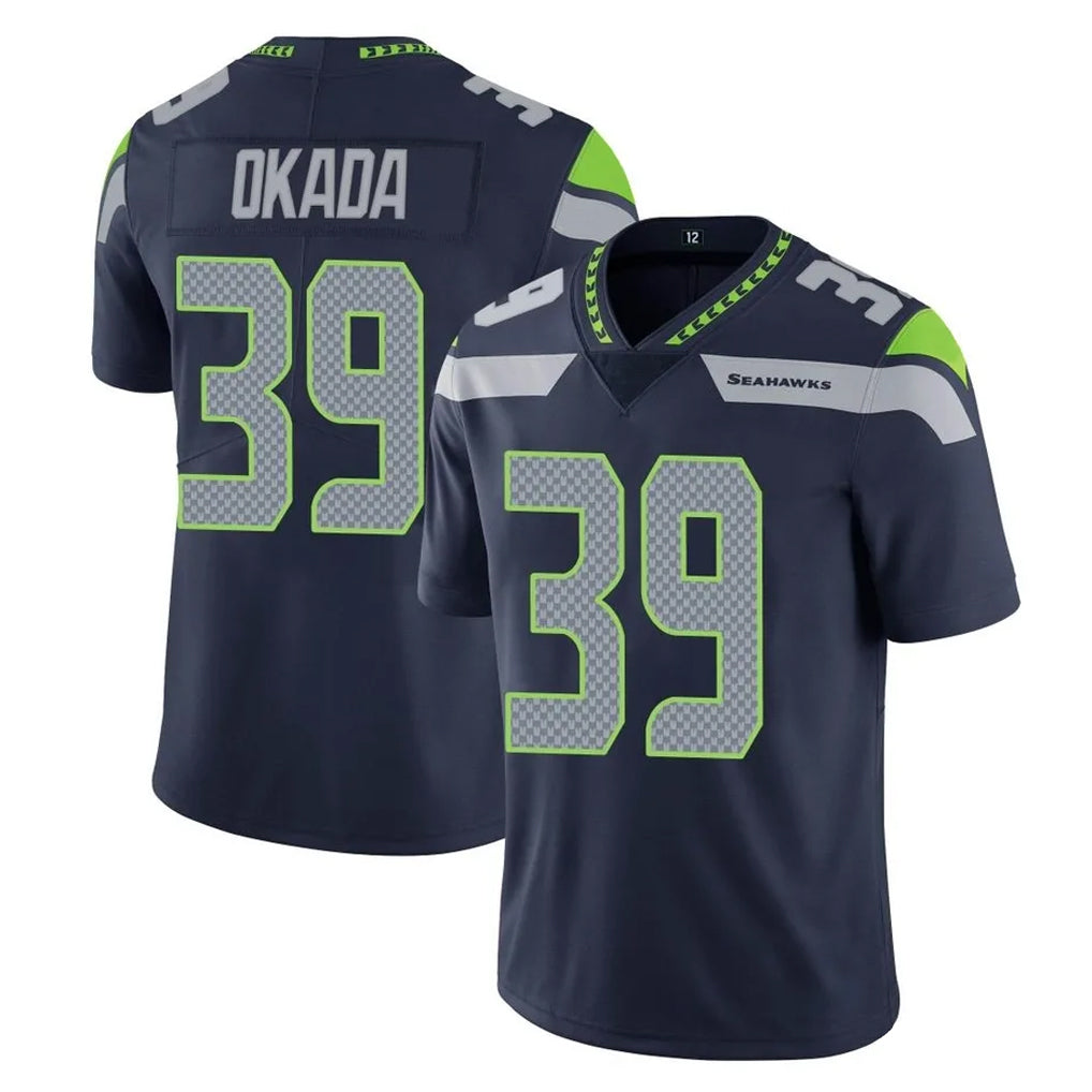 Parkc S.Seahawks #39 Ty Okada Player Navy Limited Vapor Untouchable Home Game Stitched Jerseys