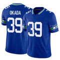 Parkc S.Seahawks #39 Ty Okada Player Royal Limited Throwback Vapor F.U.S.E. Home Game Stitched Jerseys