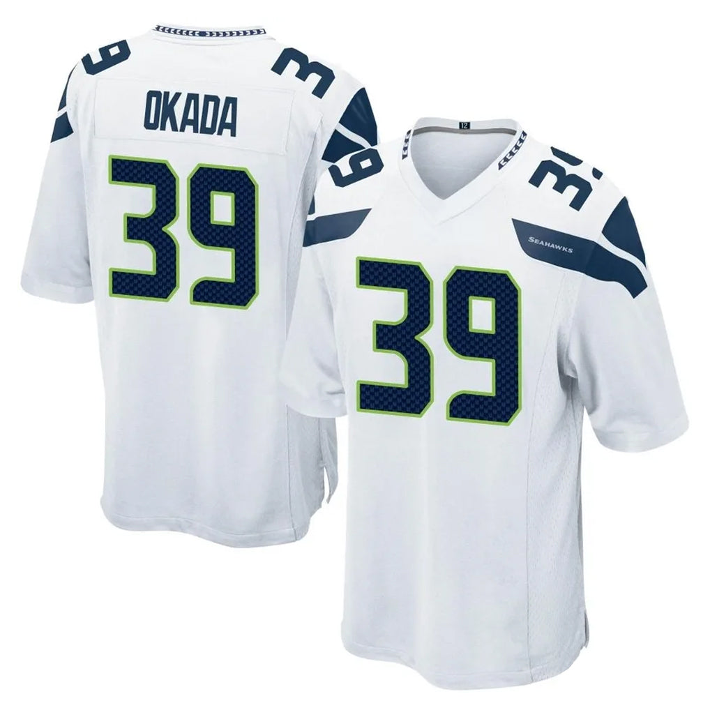 Parkc S.Seahawks #39 Ty Okada Player White Home Game Stitched Jerseys