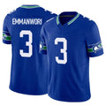 Parkc S.Seahawks #3 Nick Emmanwori Player Royal Limited Throwback Vapor F.U.S.E. Home Game Stitched Jerseys