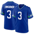 Parkc S.Seahawks #3 Nick Emmanwori Player Royal Throwback Home Game Stitched Jerseys