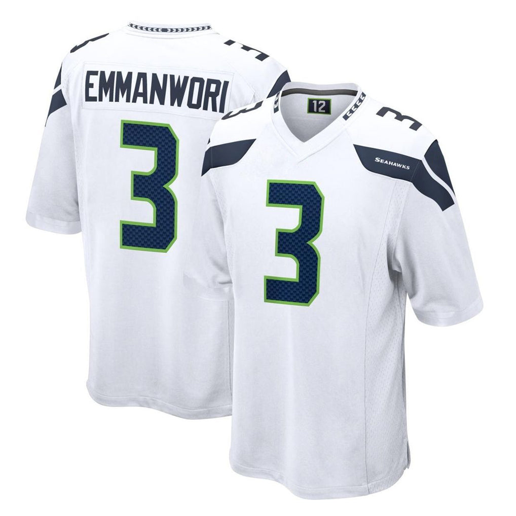 Parkc S.Seahawks #3 Nick Emmanwori Player White Home Game Stitched Jerseys