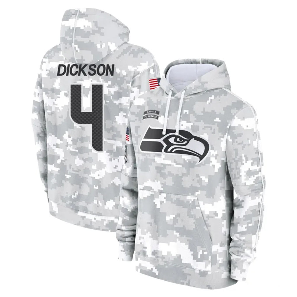 Parkc S.Seahawks #4 Michael Dickson Player Arctic Camo Limited Salute to Service Pullover Hoodies Game Stitched Jerseys