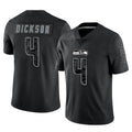 Parkc S.Seahawks #4 Michael Dickson Player Black Limited Reflective Home Game Stitched Jerseys