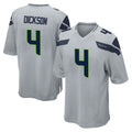 Parkc S.Seahawks #4 Michael Dickson Player Gray Home Game Stitched Jerseys
