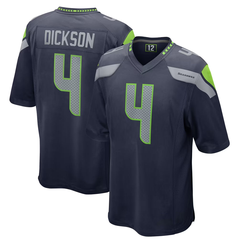 Parkc S.Seahawks #4 Michael Dickson Player Navy Home Game Stitched Jerseys