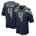 Parkc S.Seahawks #4 Michael Dickson Player Navy Home Game Stitched Jerseys