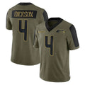 Parkc S.Seahawks #4 Michael Dickson Player Olive Salute To Service Limited Game Stitched Jerseys