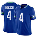 Parkc S.Seahawks #4 Michael Dickson Player Royal Limited Throwback Vapor F.U.S.E. Home Game Stitched Jerseys