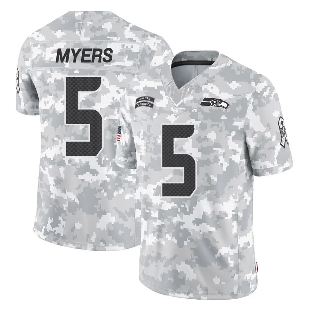 Parkc S.Seahawks #5 Jason Myers Player Arctic Camo Limited Salute To Service Home Game Stitched Jerseys