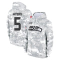 Parkc S.Seahawks #5 Jason Myers Player Arctic Camo Limited Salute to Service Pullover Hoodies Game Stitched Jerseys