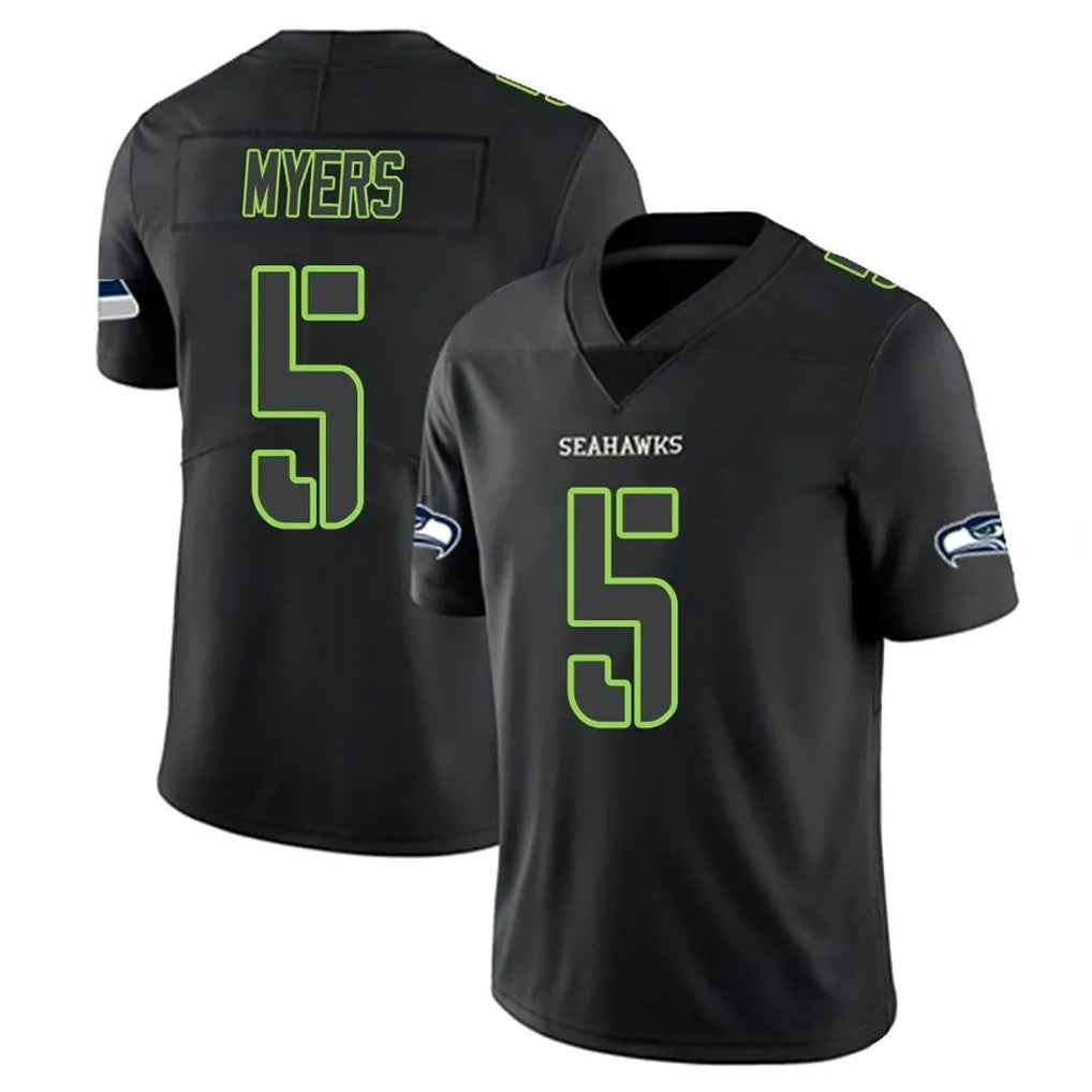 Parkc S.Seahawks #5 Jason Myers Player Black Impact Limited Home Game Stitched Jerseys