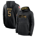 Parkc S.Seahawks #5 Jason Myers Player Black Salute to Service Hoodies Limited Game Stitched Jerseys