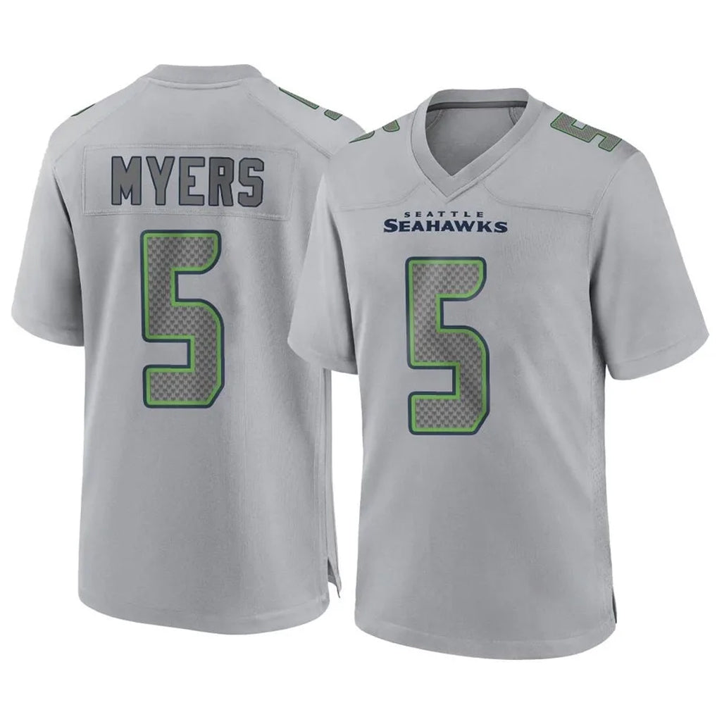 Parkc S.Seahawks #5 Jason Myers Player Gray Atmosphere Fashion Home Game Stitched Jerseys