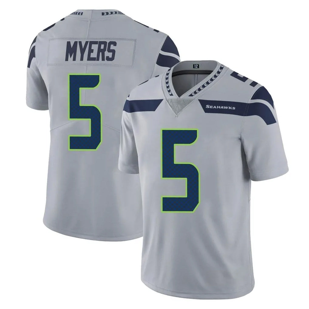 Parkc S.Seahawks #5 Jason Myers Player Gray Limited Vapor Untouchable Home Game Stitched Jerseys