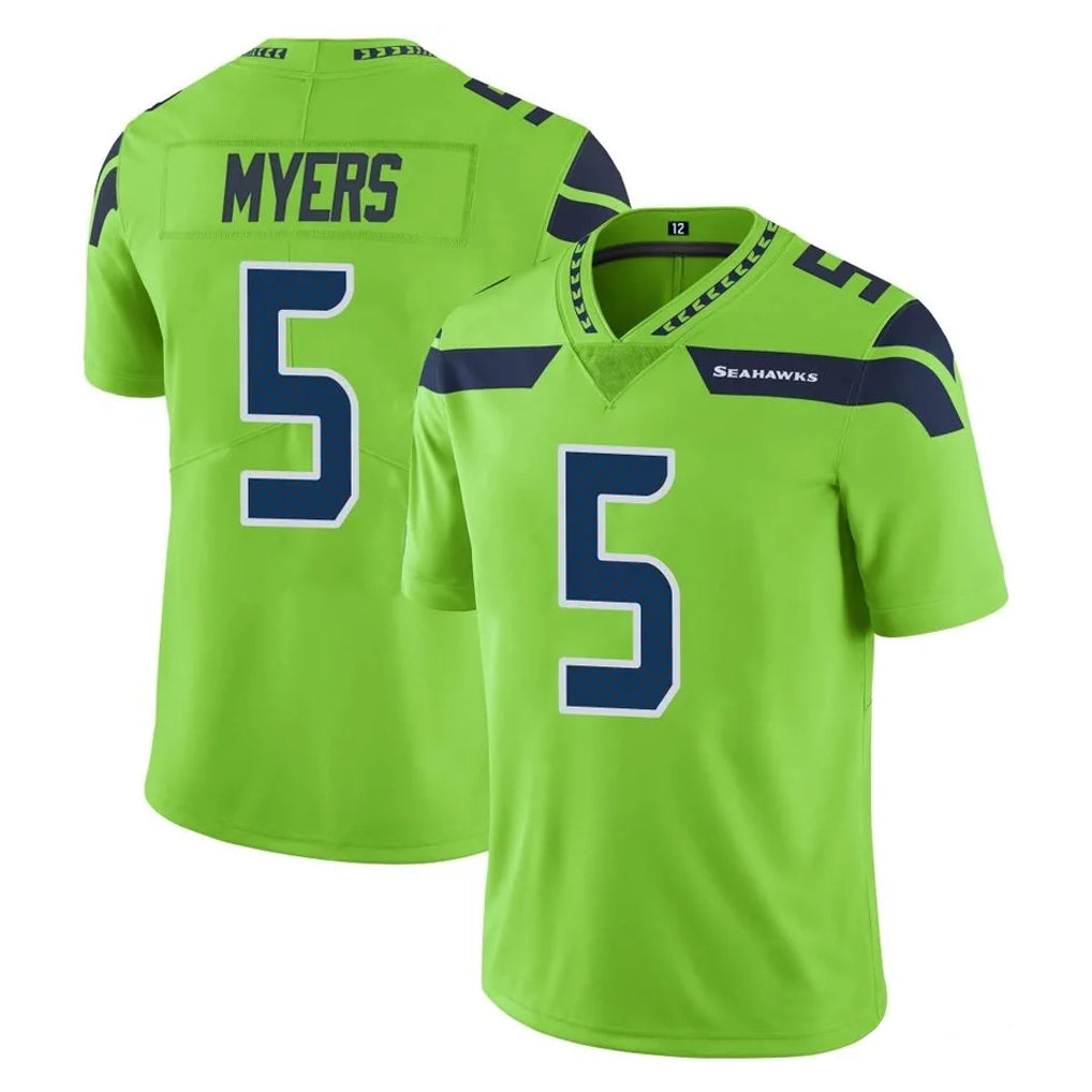 Parkc S.Seahawks #5 Jason Myers Player Green Limited Color Rush Home Game Stitched Jerseys